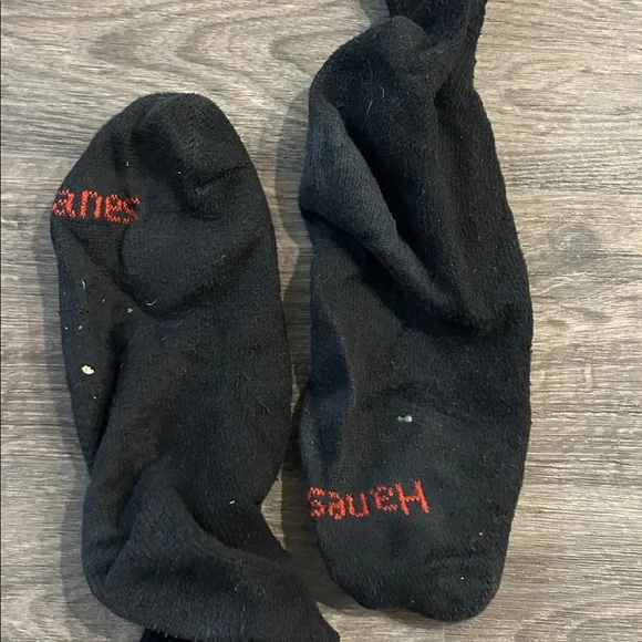 5 Day Worn Hanes Classic Black Men's Socks - Picture 4 of 8